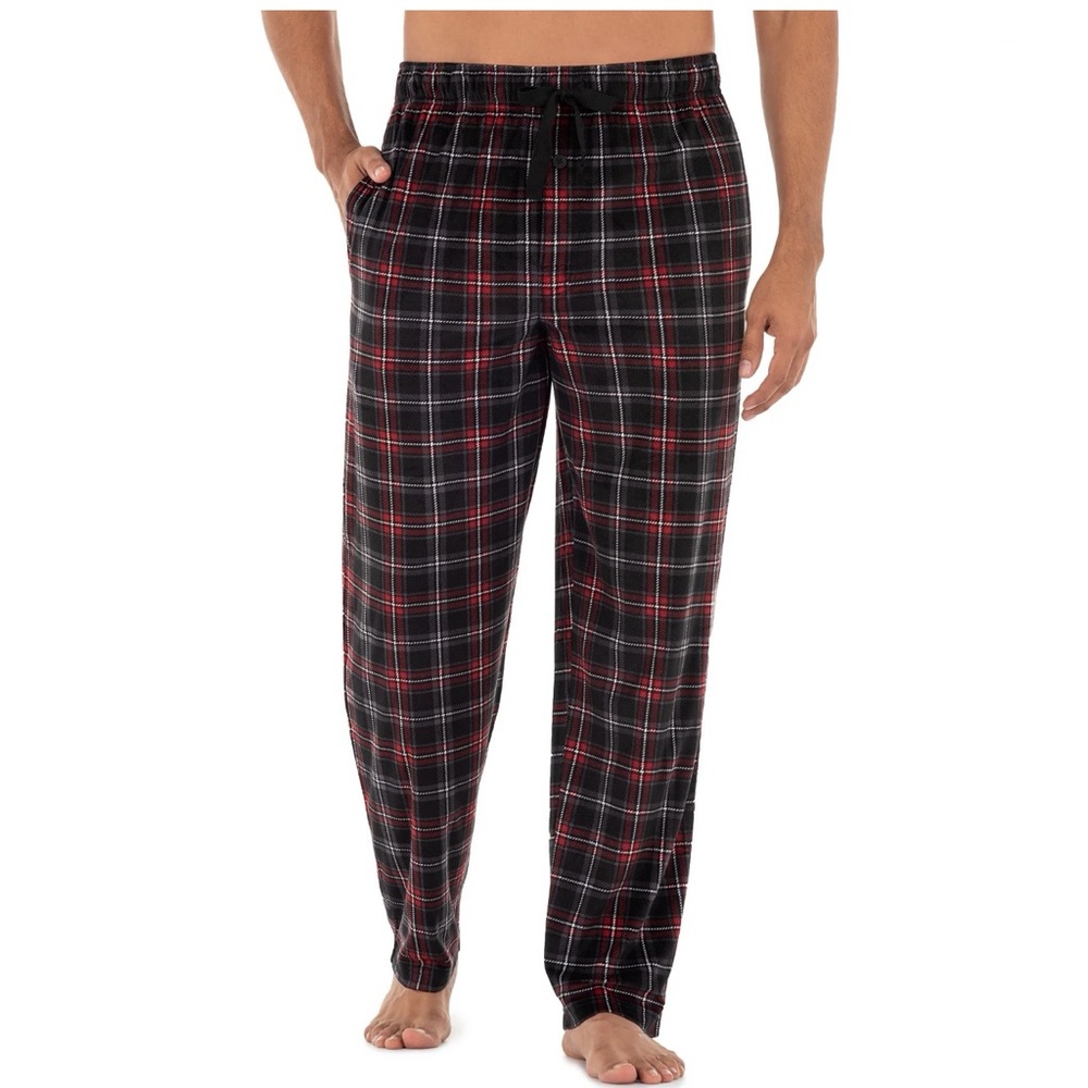 George Men's Fleece Plaid Sleep Pants
